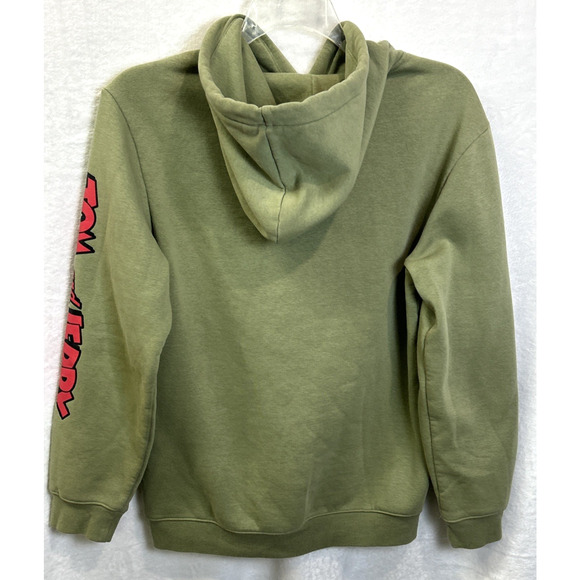 H&M Tom & Jerry Graphic Embroidered Green Hoodie Mens Size Small - Picture 6 of 11